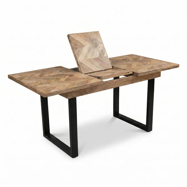 Nautilus Mango Wood Extending Dining Table