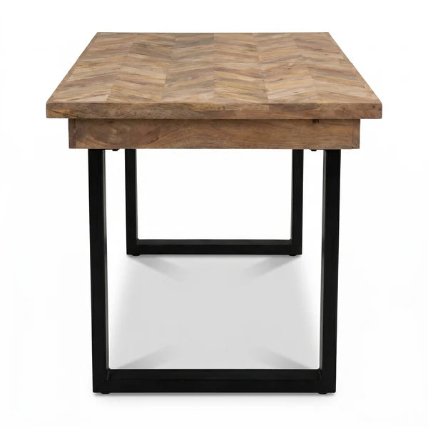 Nautilus Mango Wood Extending Dining Table