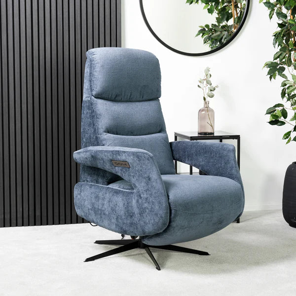 Bali Swivel Power Recliner Chair (Sage Green)