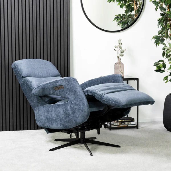 Bali Swivel Power Recliner Chair (Sage Green)