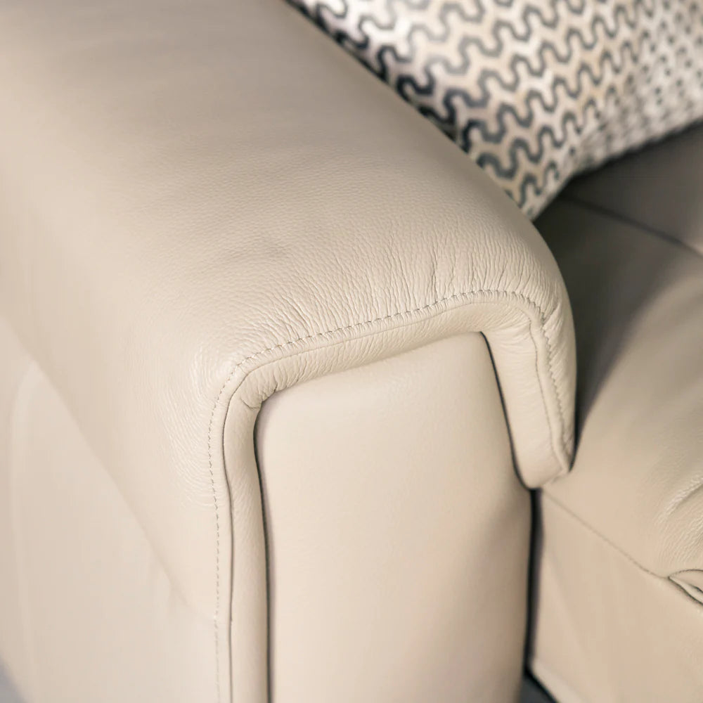 Optima 2 Seater Leather Recliner Power Headrest Tilt