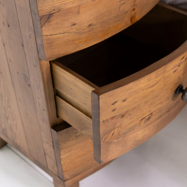 Hawaii 3 Drawer Bedside Table