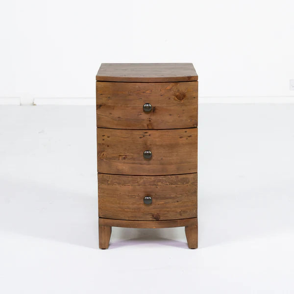 Hawaii 3 Drawer Bedside Table