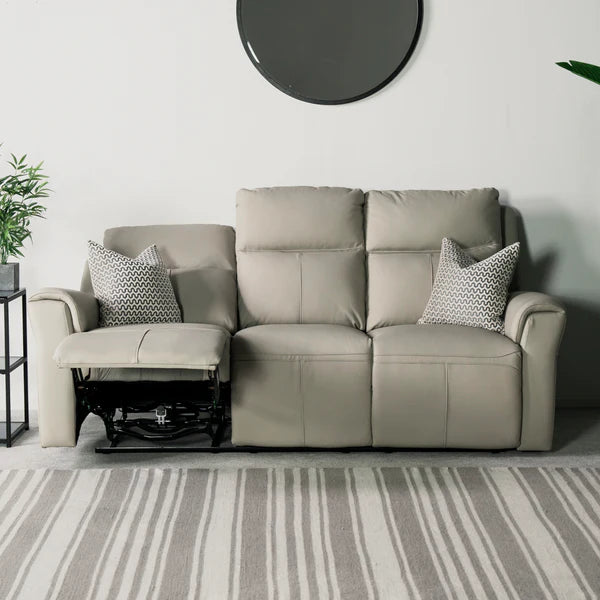 Chievo Leather 3 Seater Power Recliner Sofa